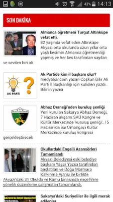 Akyazi.Net android App screenshot 0