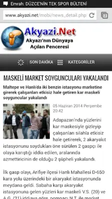 Akyazi.Net android App screenshot 2